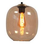 Highlight | Glazen lampenkap | Amber Glas | Ø23 cm, Huis en Inrichting, Lampen | Lampenkappen, Overige kleuren, 25 tot 50 cm, Rond