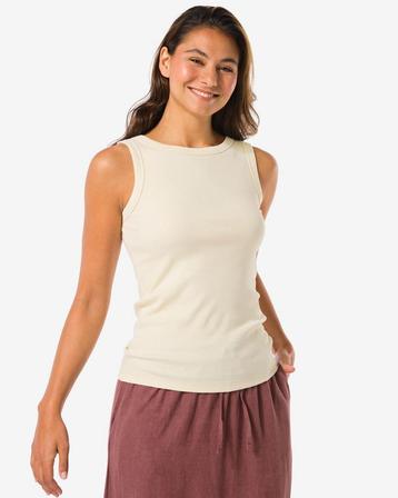 HEMA Dames tanktop gebroken wit beschikbaar voor biedingen