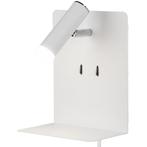 LED Wandlamp - Trion Elonant - 6W - Warm Wit 3000K - USB, Huis en Inrichting, Ophalen of Verzenden, Nieuw, Metaal