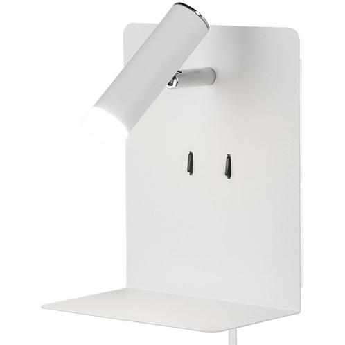 LED Wandlamp - Trion Elonant - 6W - Warm Wit 3000K - USB, Huis en Inrichting, Lampen | Wandlampen, Nieuw, Metaal, Ophalen of Verzenden