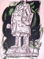 Posthuma gemaakt van voedselbonnen op spotprent (Lithos), Antiek en Kunst, Verzenden