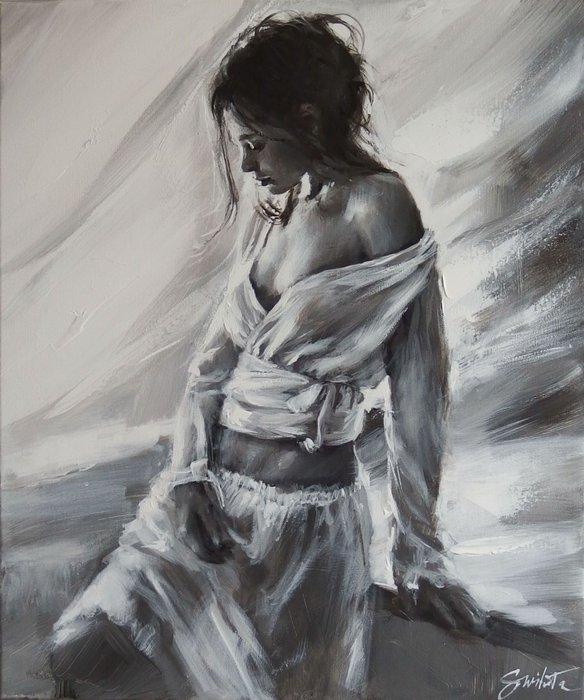 Ewa Switala - In a Breath of Light, Antiek en Kunst, Kunst | Schilderijen | Modern