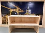 Steigerhouten Balie Deluxe - 200, Ophalen of Verzenden, Nieuw, Inclusief barstoelen