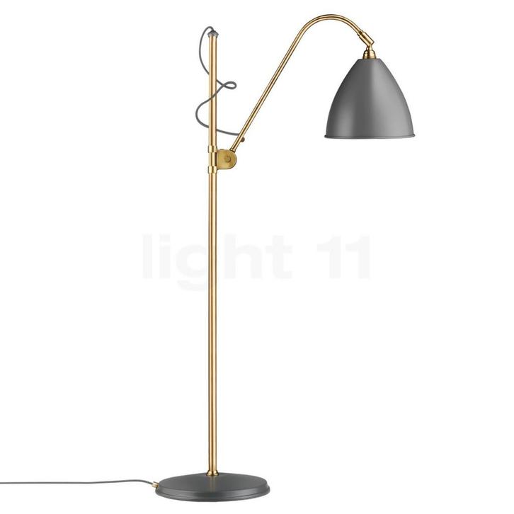 Gubi BL3 Vloerlamp, messing/grijs - ø¸21 cm (Staande lampe, Huis en Inrichting, Lampen | Vloerlampen, Nieuw, Verzenden