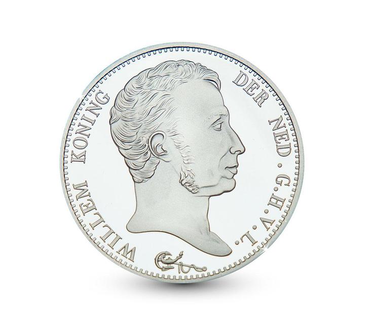 Herslag zilveren Koning Willem I 3 gulden munt uit 1817, Postzegels en Munten, Penningen en Medailles, Verzenden