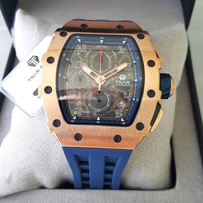 Tsar Bomba - Chronograph - Sweeping - Sapphire - Gold -, Sieraden, Tassen en Uiterlijk, Horloges | Heren