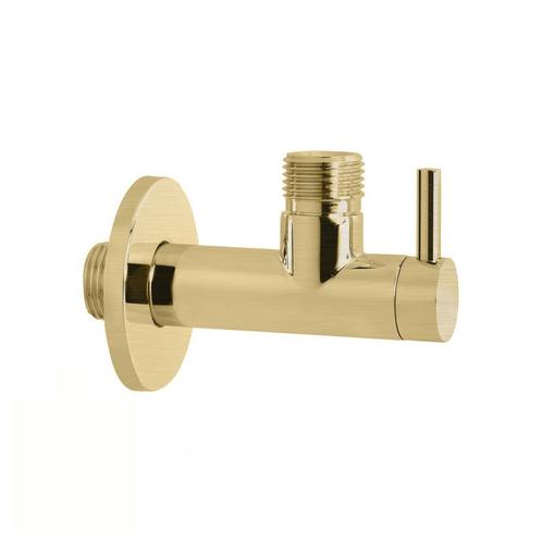 Hoekstopkraan Hotbath Cobber Rond met Filter Geborsteld, Doe-het-zelf en Verbouw, Sanitair, Kraan, Nieuw, Ophalen of Verzenden