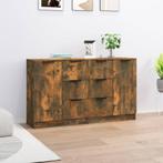 vidaXL Dressoirs 2 st 60x30x70 cm bewerkt hout gerookt, Huis en Inrichting, Kasten | Dressoirs, Verzenden, Nieuw, 50 tot 100 cm