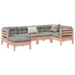 vidaXL 6-delige Loungeset met kussens massief douglas, Tuin en Terras, Tuinsets en Loungesets, Verzenden, Nieuw, Loungeset