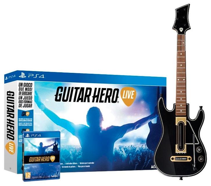 Playstation 4 Guitar Hero Live + Gitaar Bundel (Incl. Dongle, Spelcomputers en Games, Games | Sony PlayStation 4, Nieuw, Verzenden