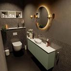 MONDIAZ FOWY toiletmeubel 120cm kleur army. Waskom positie, Ophalen of Verzenden, Nieuw, Bad