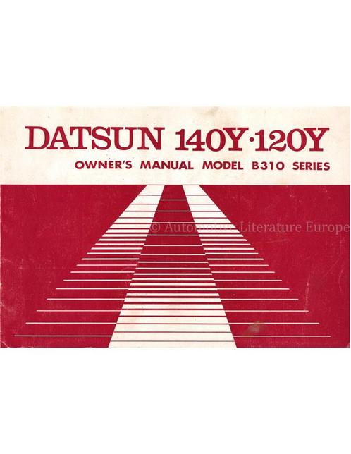 1978 DATSUN 120Y | 140Y INSTRUCTIEBOEKJE ENGELS, Auto diversen, Handleidingen en Instructieboekjes