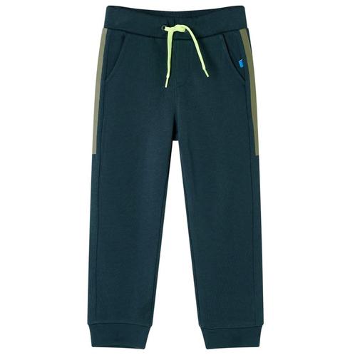 vidaXL Kinderjoggingbroek met trekkoord 116 mosgroen, Kinderen en Baby's, Kinderkleding | Overige, Nieuw, Verzenden