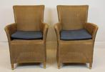 Lloyd Loom - Fauteuil - Bamboe, Riet - Twee fauteils