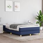 vidaXL Boxspring bed 120x200 cm stof blauw, Huis en Inrichting, Slaapkamer | Bedden, Nieuw, Twijfelaar, 120 cm, 200 cm
