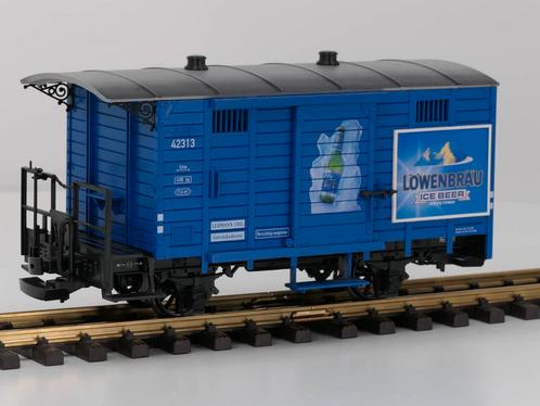 LGB 42313 Löwenbräu ICE BEER-Wagen, Hobby en Vrije tijd, Modeltreinen | Overige schalen, Overige typen, Zo goed als nieuw, LGB