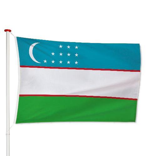 Oezbeekse Vlag 40x60cm, Diversen, Vlaggen en Wimpels, Nieuw, Verzenden