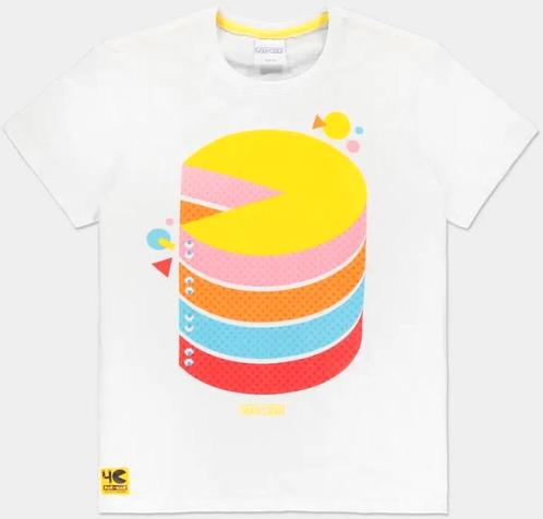 Difuzed Pac-Man 3D Stack Short Sleeved T-Shirt-Maat L, Kleding | Heren, Overige Herenkleding, Nieuw, Ophalen of Verzenden