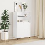 vidaXL buffetkast 60x36x110 cm bewerkt hout wit, Verzenden, 100 tot 150 cm, Nieuw, 50 tot 100 cm
