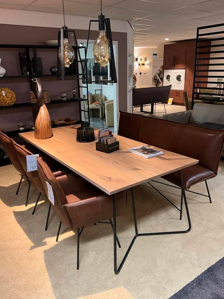 Jess Design eetkamerset zeer scherp geprijsd!, Huis en Inrichting, Complete eetkamers, 4 tot 6 stoelen, Nieuw
