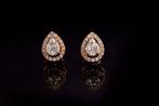 Oorbellen - 18 karaat Roségoud - 0.41ct. tw. Diamant, Sieraden, Tassen en Uiterlijk, Oorbellen, Nieuw