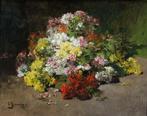 Georges Jeannin (French, 1841 - 1925) - Summer flower still, Antiek en Kunst