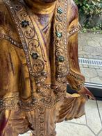 Buddha 90 cm handgeschnitzt - Beeld - Myanmar/Birma (Zonder
