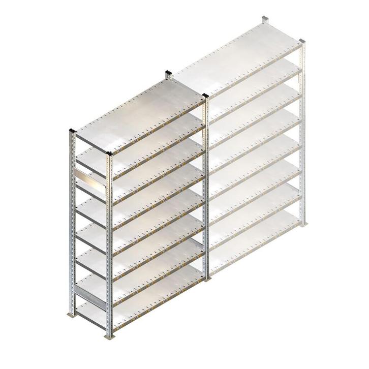 Gebruikte Schaefer R3000 legbordstelling 2970x1280x600mm, Zakelijke goederen, Kantoor en Winkelinrichting | Magazijn, Stelling en Opslag