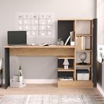 Bureau Varhalo 120x152,5x40 cm eikenkleurig en antraciet [en, Huis en Inrichting, Bureaus, Verzenden, Nieuw