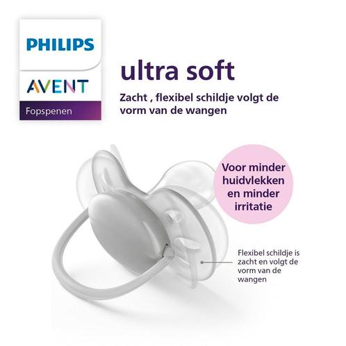 Philips Avent Ultra Soft 6-18M SCF091/33 Fopspeen, Kinderen en Baby's, Babyvoeding en Toebehoren, Nieuw, Verzenden