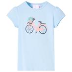vidaXL Kindershirt 128 lichtblauw, Verzenden, Nieuw