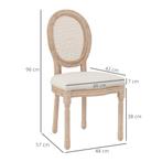 TRUUSK Eetkamerstoelen Set Van 2, Keukenstoel Met Rugleuning, Huis en Inrichting, Stoelen, Verzenden, Nieuw