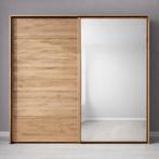 Forestales Woodview Massief Eikenhout Zweefdeur Kledingkast, Huis en Inrichting, Kasten | Kledingkasten, Nieuw