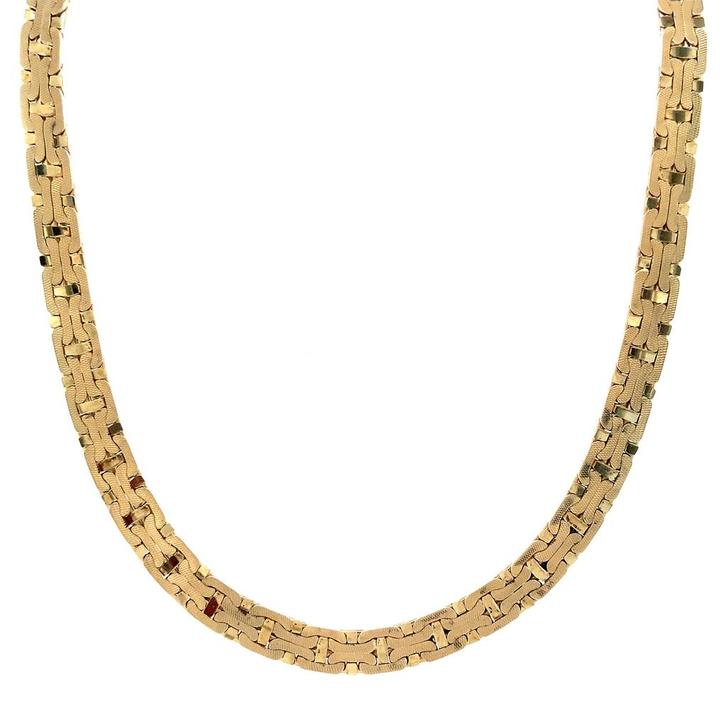 Gouden fantasie choker 14 krt, Sieraden, Tassen en Uiterlijk, Kettingen, Nieuw, Ophalen of Verzenden