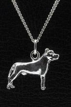 Zilveren Ca canario oren gecoupeerd ketting hanger - groot, Verzenden, Nieuw
