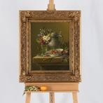 Thomas Heesakkers (1946) - Bloemen, kan en schaal met, Antiek en Kunst, Kunst | Schilderijen | Klassiek