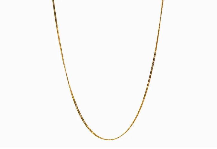 Gouden Gourmet ketting 14K raffiné, Sieraden, Tassen en Uiterlijk, Kettingen, Goud, Nieuw, Goud, Verzenden