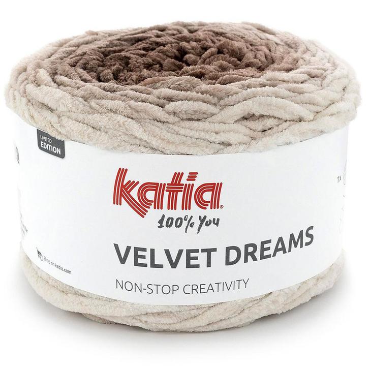 Katia Velvet Dreams - 101 Nerts - Chenille Garencake met K, Hobby en Vrije tijd, Breien en Haken, Ophalen of Verzenden