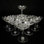 Val Saint Lambert attr. - Champagneglas (16) - Kristal, Antiek en Kunst