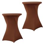 Set Van 2 Stuks! Donkerbruine 80 CM Alora Tafelrok Voor, Huis en Inrichting, Nieuw