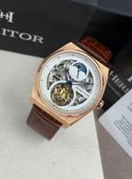Heritor - Heritor Automatic Daxton Skeleton - Brown/Rose, Sieraden, Tassen en Uiterlijk, Horloges | Heren, Nieuw