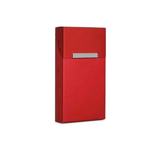 Aluminium Small 100's sigarettendoosje - Rood, Verzamelen, Rookartikelen, Aanstekers en Luciferdoosjes, Tabaksdoos of Verpakking