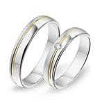 Actie trouwringen in 8/14/18 karaat witgoud per paar vanaf, Sieraden, Tassen en Uiterlijk, Ringen, Verzenden, Nieuw