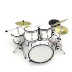 Miniatuur decoratief wit drumstel, Ophalen of Verzenden, Nieuw, Overige typen