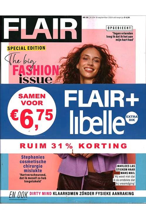 Pakket Flair + Libelle - 38 2024, Boeken, Tijdschriften en Kranten, Gossip of Showbizz, Nieuw, Verzenden