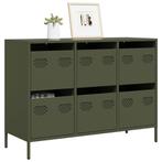 vidaXL Dressoir 101,5x39x73,5 cm koudgewalst staal, Huis en Inrichting, Kasten | Dressoirs, Verzenden, Nieuw, Metaal