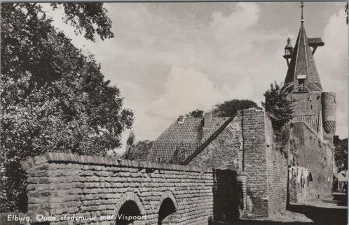 ELBURG - Oude Stadsmuur met Vispoort, Verzamelen, Ansichtkaarten | Nederland, Verzenden