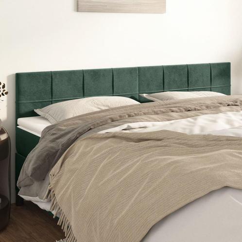 Hoofdborden 2x Fluweel Donkergroen | Retourdeal | 47% Kor..., Huis en Inrichting, Slaapkamer | Matrassen en Bedbodems, 100 cm