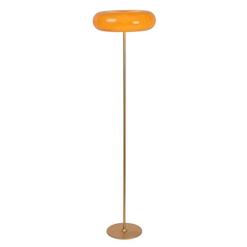 Taupe vloerlamp retro, Sentino, met schakelaar, Huis en Inrichting, Lampen | Vloerlampen, Nieuw, Glas, 150 tot 200 cm, Ophalen of Verzenden