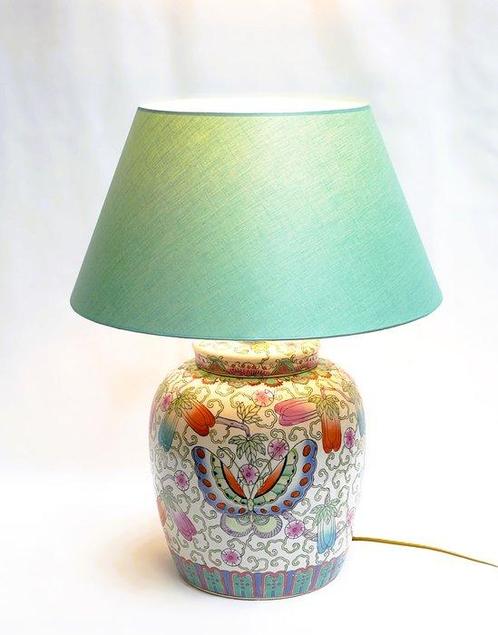 Lamp - Messing, Porselein, Antiek en Kunst, Kunst | Designobjecten
